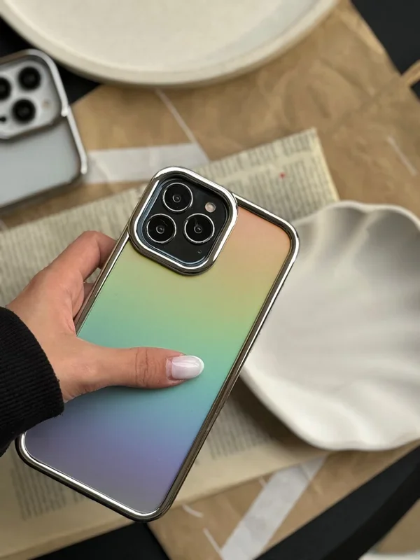 قاب موبایل آیفون Holo Silver