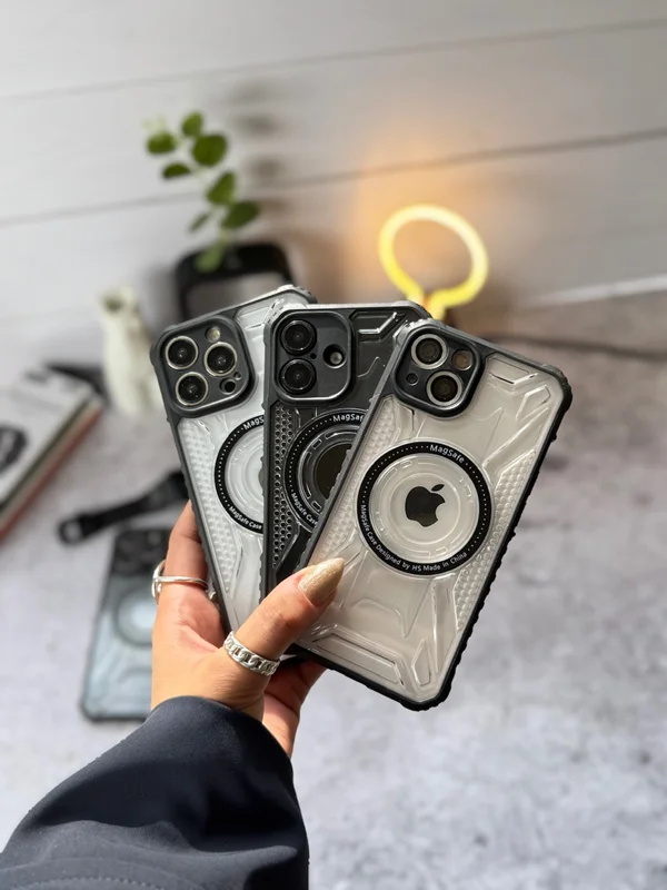 قاب گوشی آیفون HS ضد ضربه با مگ سیف