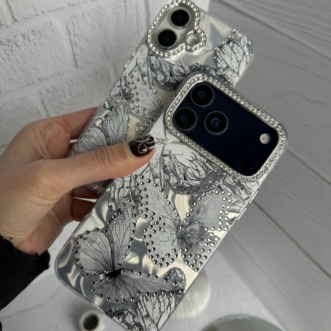 گارد گوشی آیفون gray butterfly