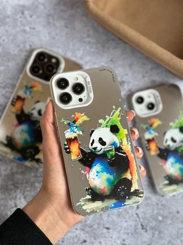 قاب موبایل آیفون پاندا رنگی