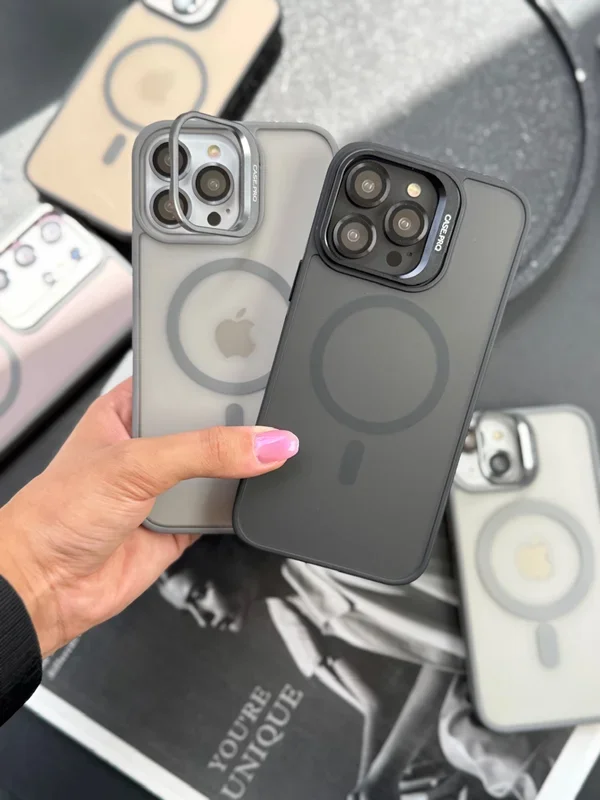 قاب سامسونگ Matte CasePro Lens with MagSafe استند شو با لنز