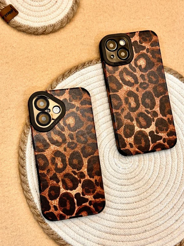 قاب گوشی آیفون پلنگی کبریتی