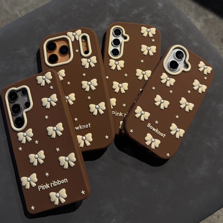 گارد گوشی آیفون پاپیون قهوه ای سیلیکونی