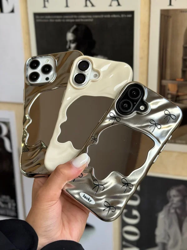 کاور گوشی آیفون موج آینه ای