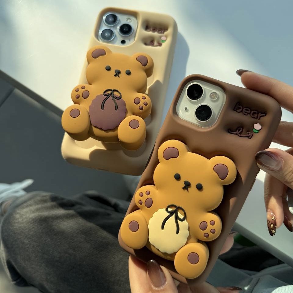 قاب آیفون خرس برانچ پاپ سوکتی