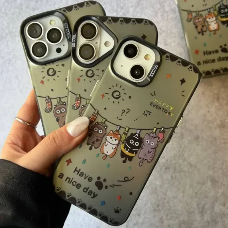 قاب موبایل آیفون گربه رختی