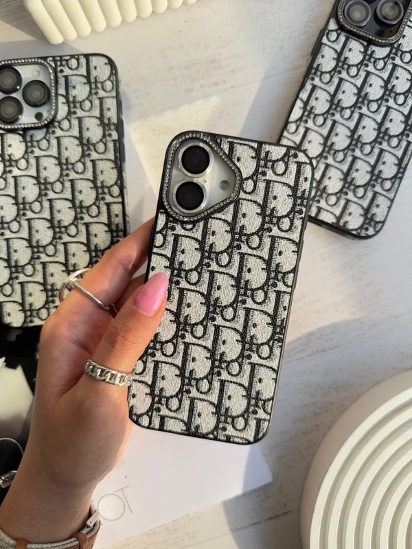 قاب گوشی آیفون دیور دور لنز نگین