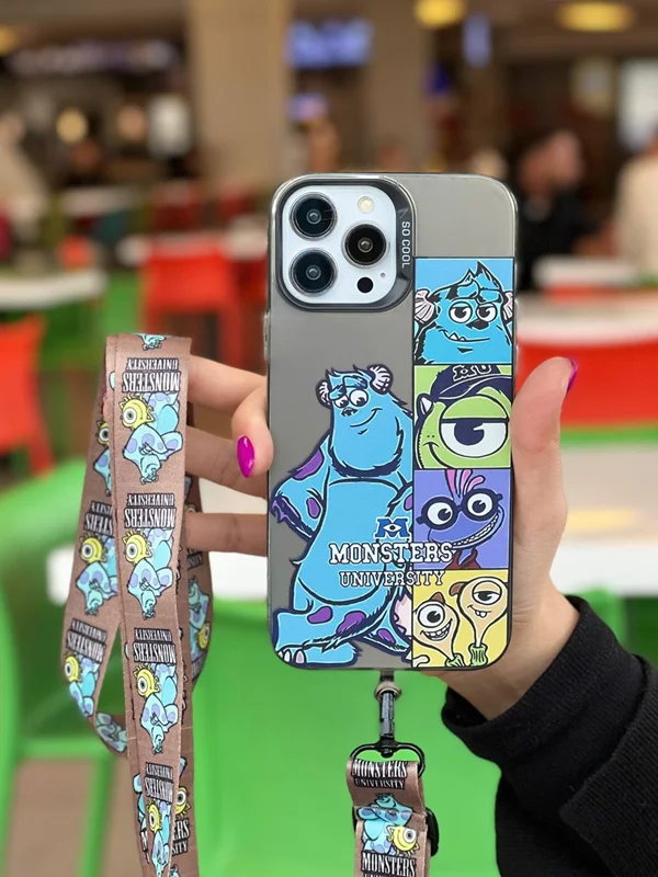 قاب گوشی آیفون مایک و سالی نچرال + همراه آویز