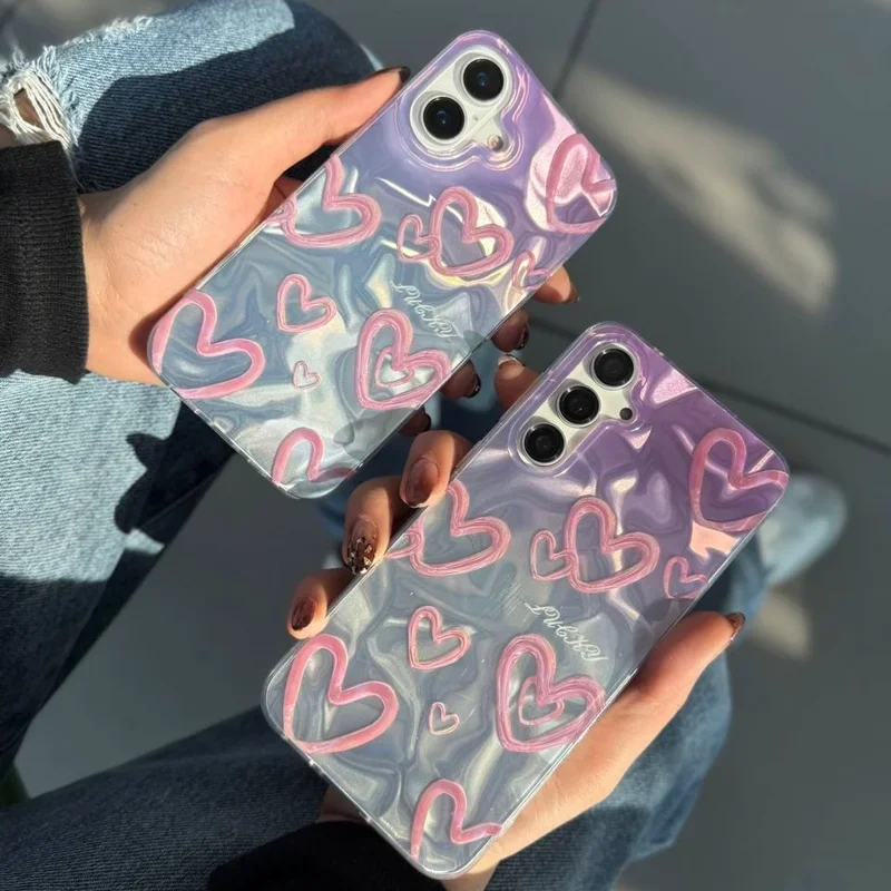 کاور گوشی موبایل سامسونگ pink love