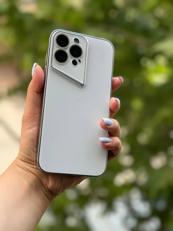 قاب گوشی آیفون پی وی دی سفید Black pvd case