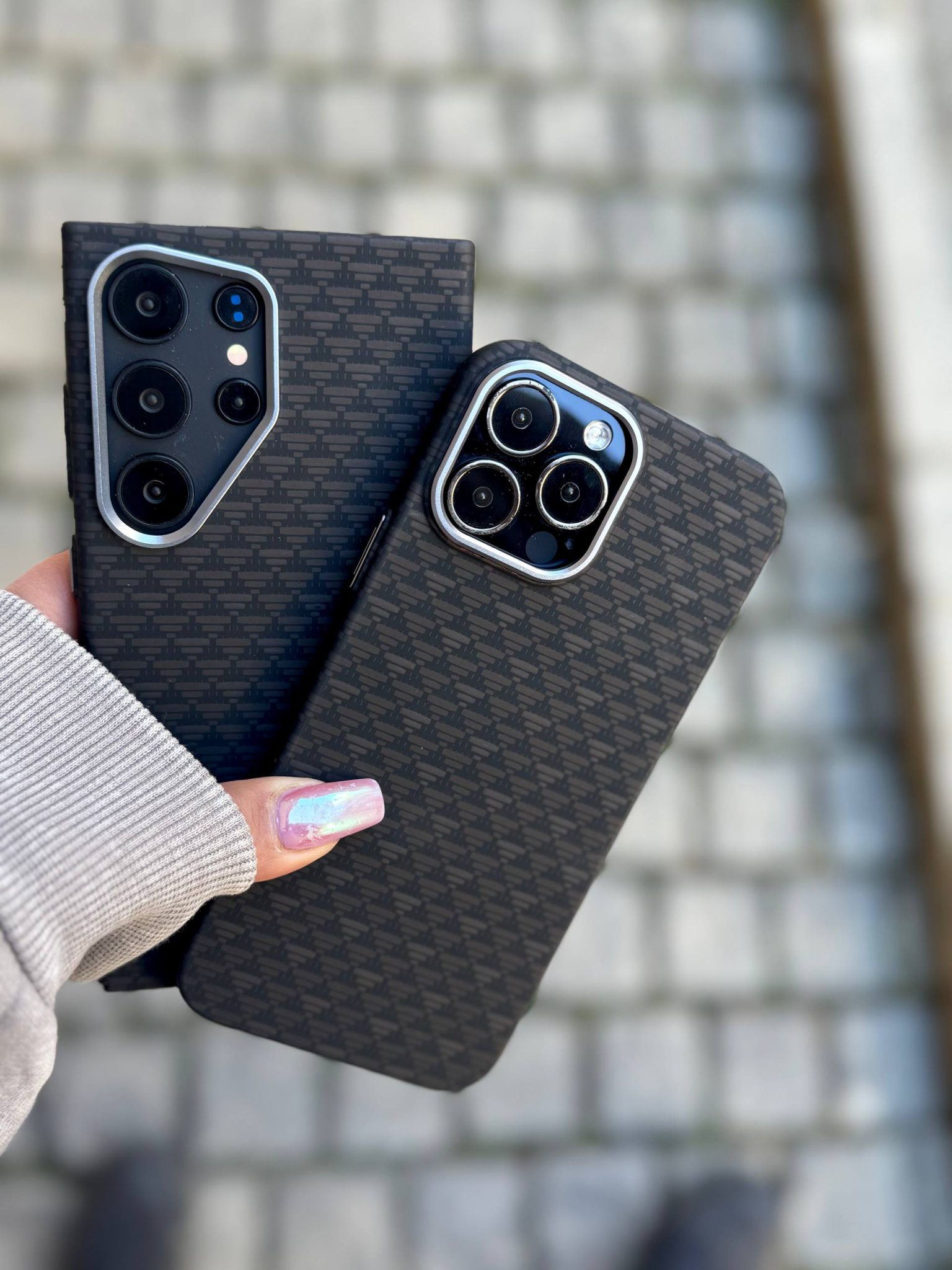 کاور آیفون کربن Carbon Black Texture