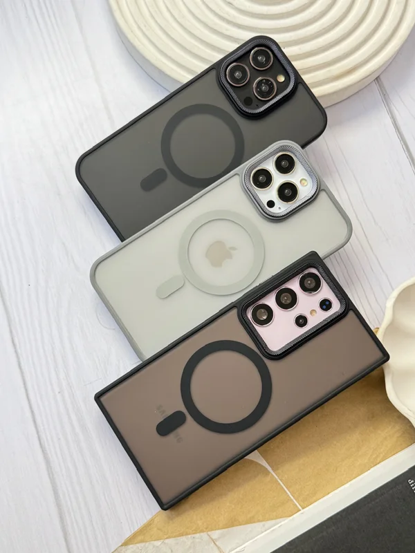 قاب گوشی آیفون لنز کربن مات مگ سیف