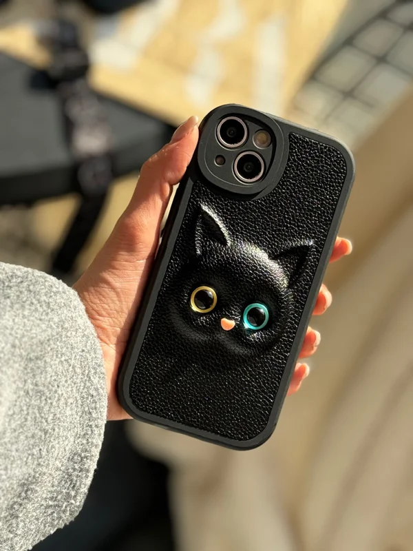 کاور آیفون Black Cats چرمی