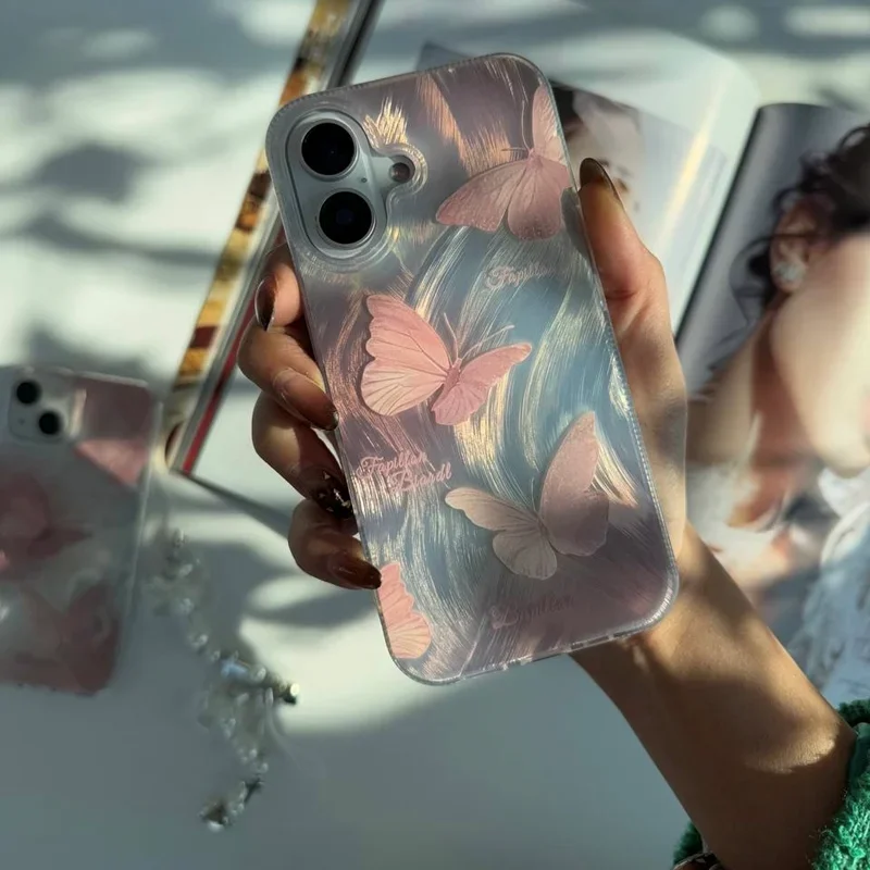 قاب گوشی آیفون butterfly in fog