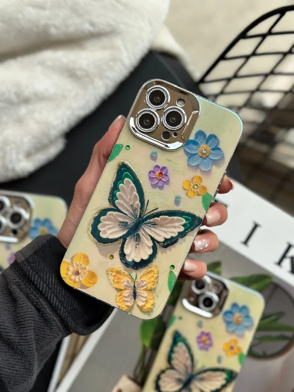کاور آیفون Flower & Butterfly