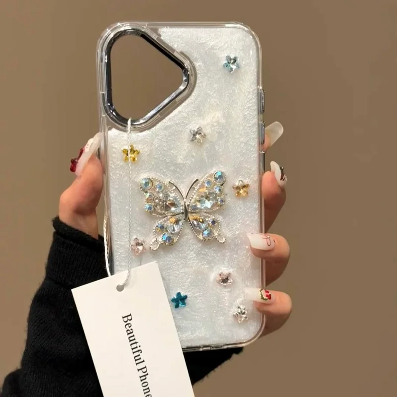 قاب گوشی آیفون butterfly diamond
