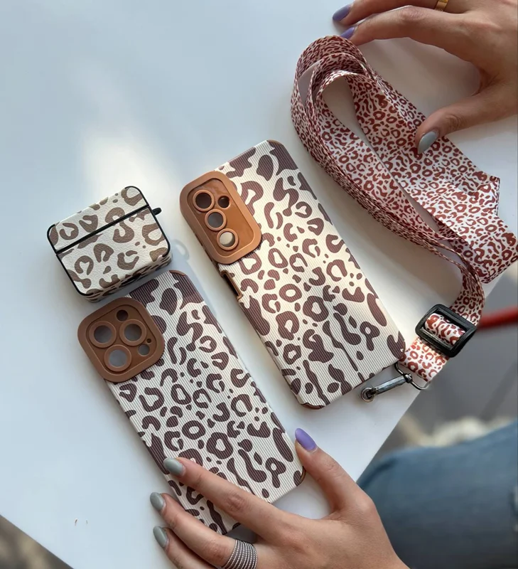 قاب گوشی سامسونگ پلنگی کبریتی