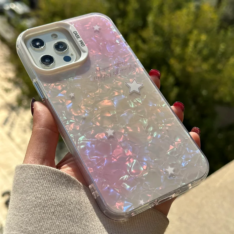 قاب موبایل آیفون ستاره صدفی