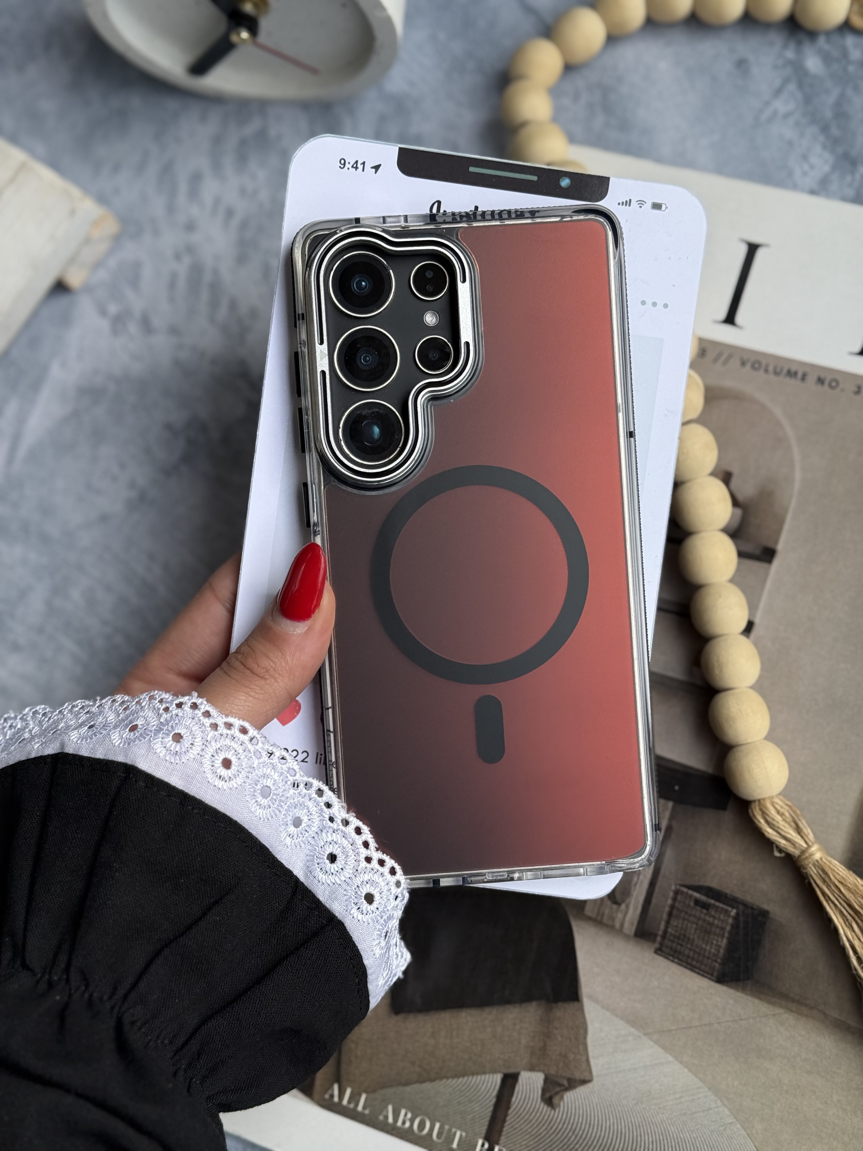 قاب گوشی سامسونگ مجیک هولوگرامی لنز استند شو