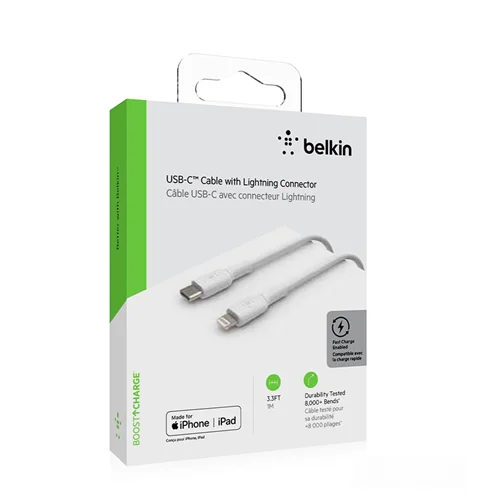 شارژر بلکین Belkin مدل Lightning to USB-C