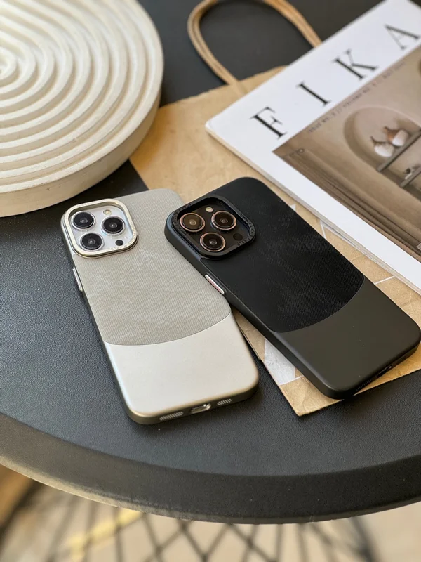 قاب گوشی آیفون Flannel Metal Case جیر متال